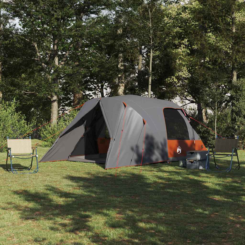 Tenda A Cupola Con Tetto Grigio E Arancione 455 X 252 X 178 cm