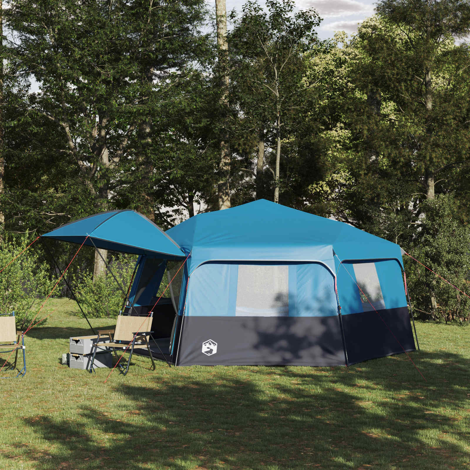 Tenda Istantanea Alta Blu 458 X 458 X 230 Cm Acciaio