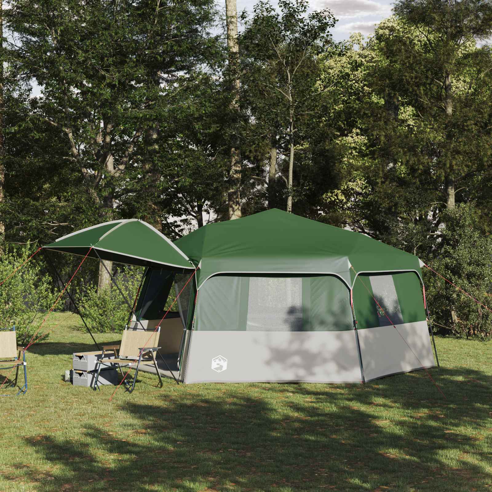Tenda Istantanea Alta Verde 458 X 458 X 230 Cm Acciaio