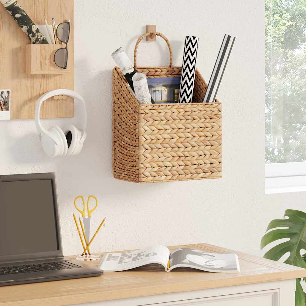 Cesta Appesa Naturale 30 X 17,5 X 49,5 Cm Giacinto D'acqua