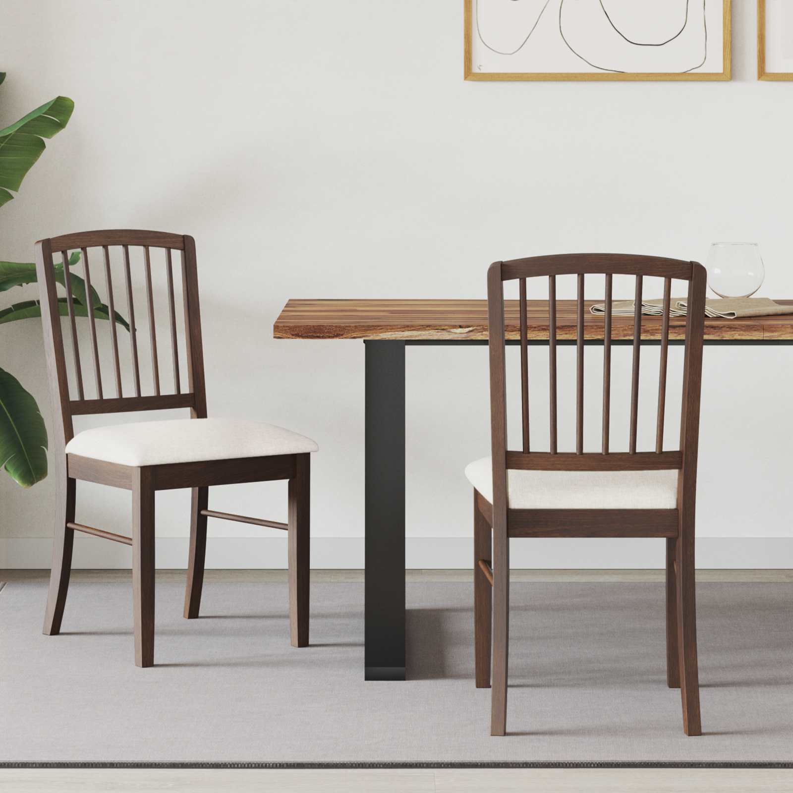 Sedie Da Pranzo 2 Pcs Marrone Chiaro 50 X 52,5 X 91 cm