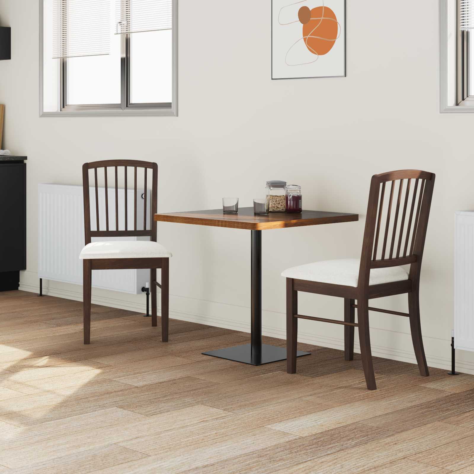 Sedie Da Pranzo 2 Pcs Marrone Chiaro 50 X 52,5 X 91 cm - Image 3