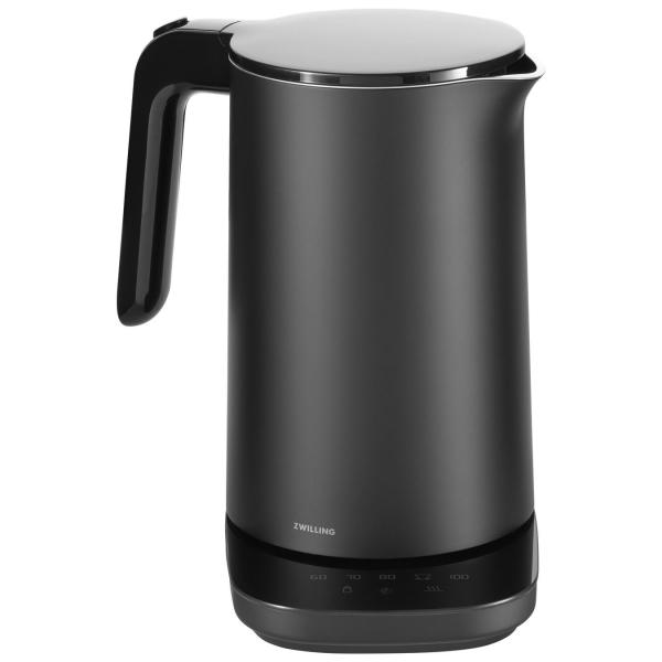 Zwilling Twins Enfinigy, 1,5 L, 1850 W, Schwarz, Kunststoff, Edelstahl, Regelbare Temperatur, Wasserstandsanzeige