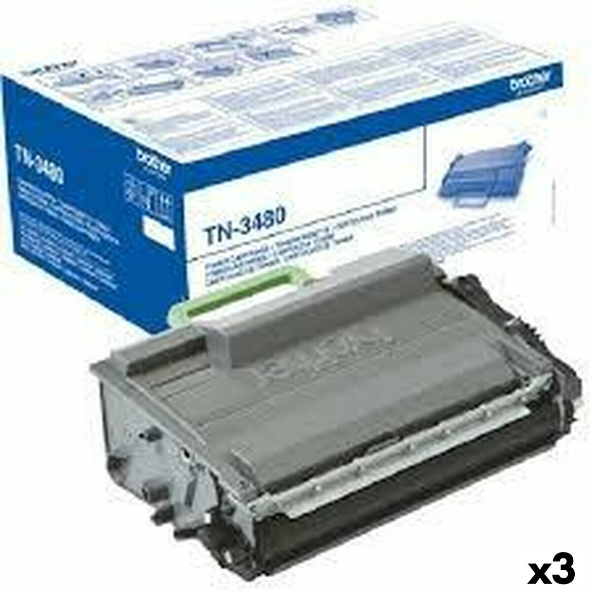 Toner Originale Brother Mfcl5750  Mfcl6300dw  Mfcl6800dw  Mfcl6900dw Nero (3 Unità)
