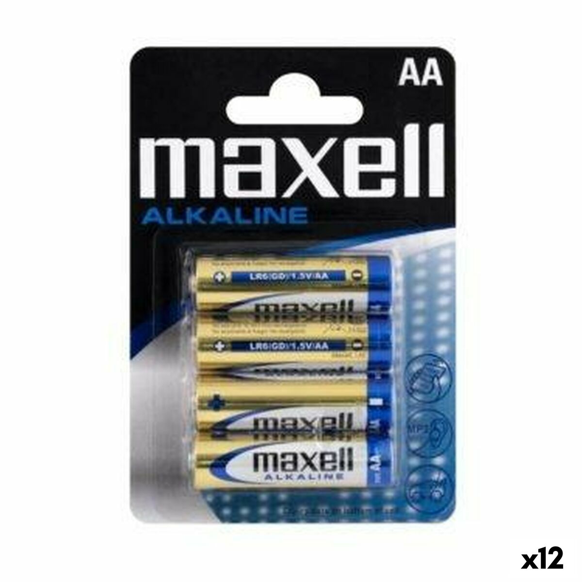 Batterie Alcaline Maxell Lr06 (12 Unità)