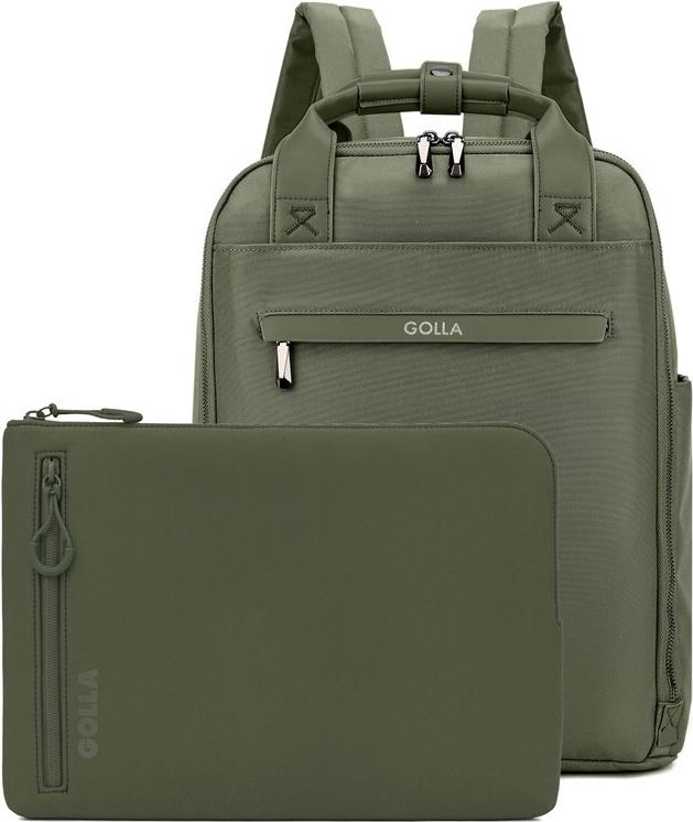Golla Set Aus Rucksack Und LaptoP-Sleeve 15 Zoll, Grün (76467)