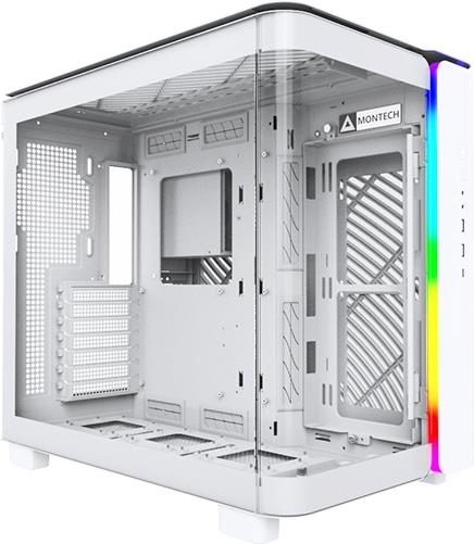 Montech King 95 - Midi Tower - Pc - Weiß - Atx - Micro Atx - MinI-Itx - Gehärtetes Glas - Spcc - Gaming (king95w)