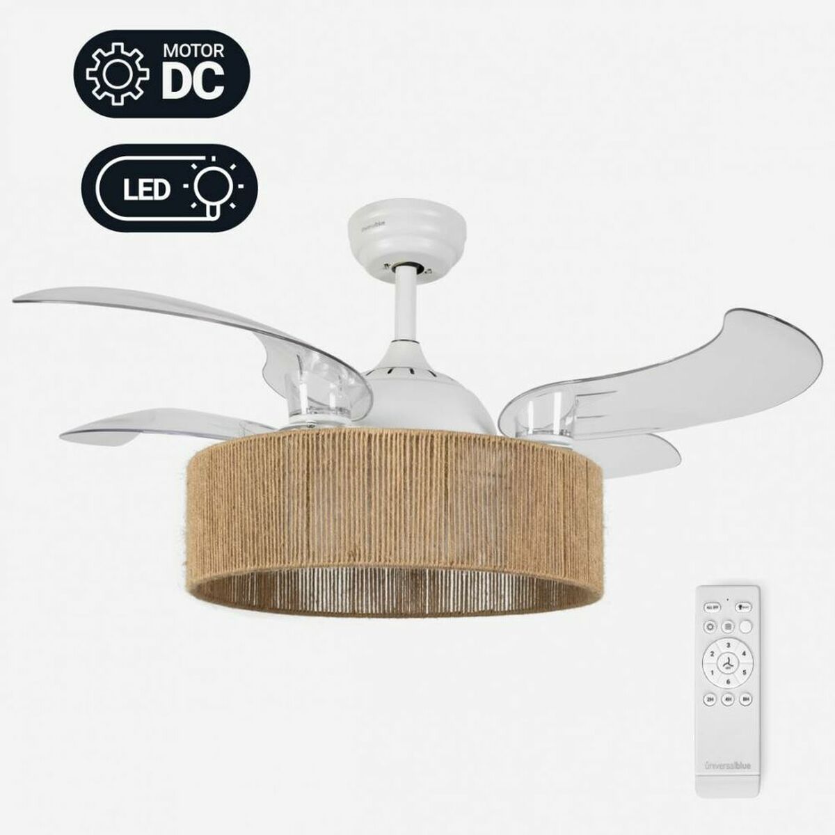 Ventilatore Da Soffitto Universal Blue Jaloque Wfc Ø 104 Cm 65 W