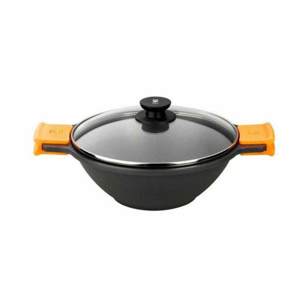 Padella Bra Braisogona_a272028 Nero Nero/arancione Metallo Alluminio Ø 24 Cm Ø 28 cm