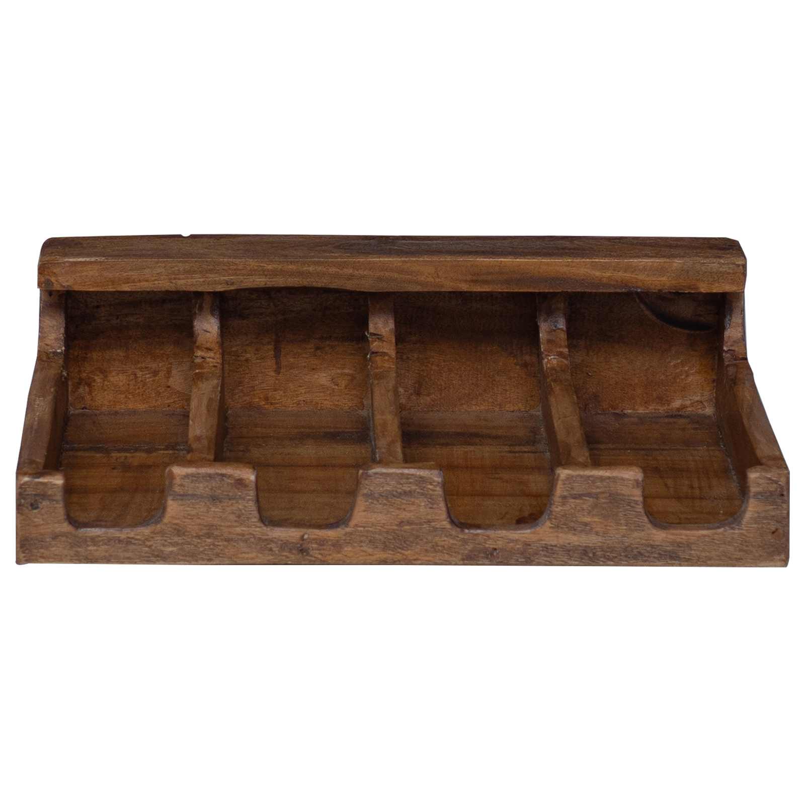 Custodia Marrone 36 X 30 X 10 Cm Legno Di Mogano Massello - Image 5