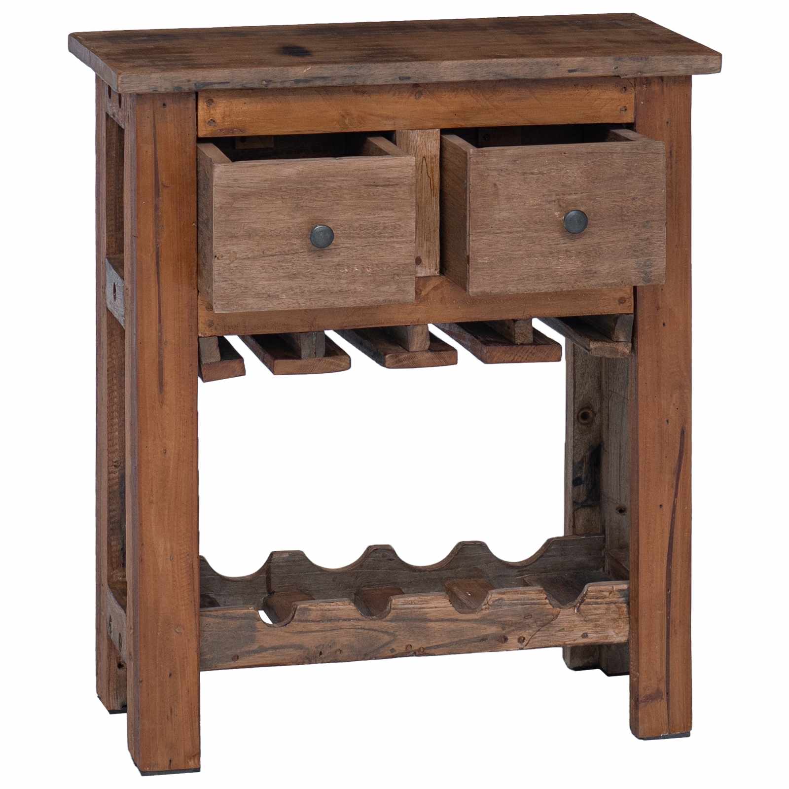 Armadietto Marrone 60 X 30 X 70 Cm Legno Recuperato Massello - Image 3