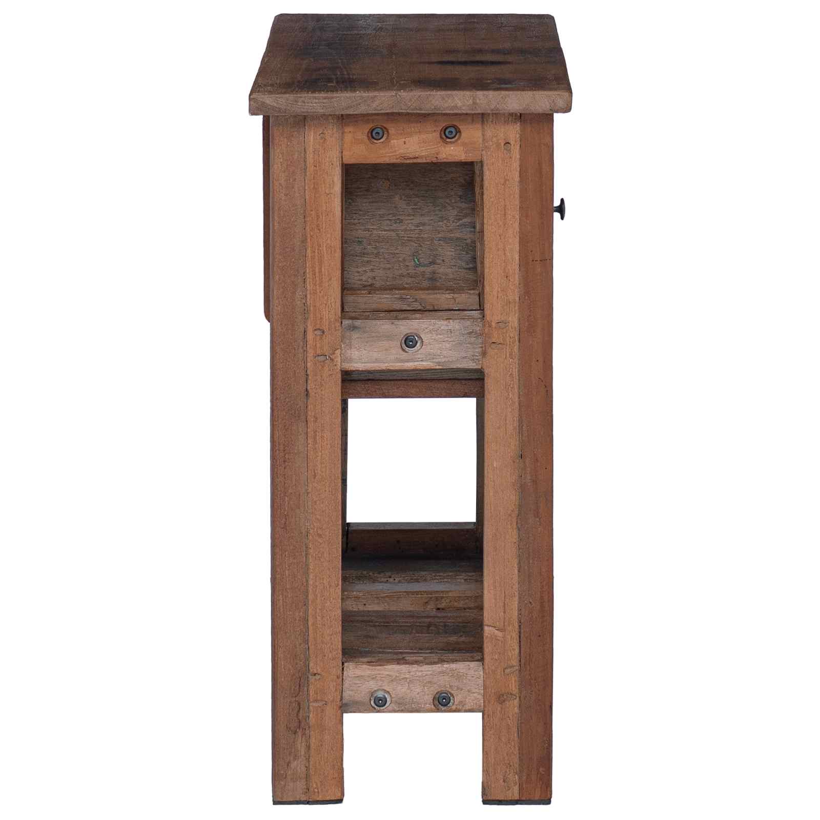 Armadietto Marrone 60 X 30 X 70 Cm Legno Recuperato Massello - Image 6