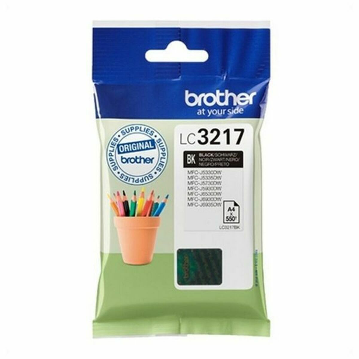 Cartuccia D'inchiostro Compatibile Brother Lc3217bk Nero