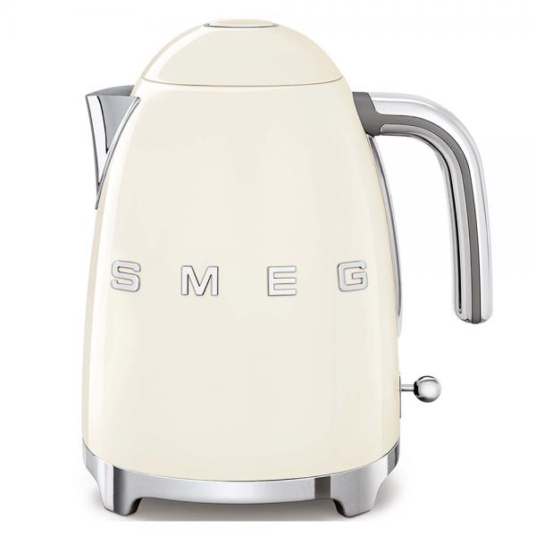 Smeg Klf03creu, 1,7 L, 2400 W, Cremefarben, Kunststoff, Edelstahl, Wasserstandsanzeige, Überhitzungsschutz