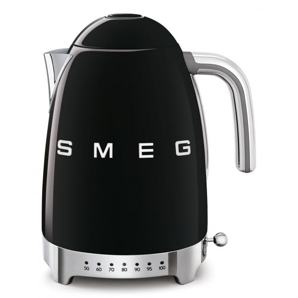 Smeg Klf04bleu, 1,7 L, 2400 W, Schwarz, Kunststoff, Edelstahl, Regelbare Temperatur, Wasserstandsanzeige