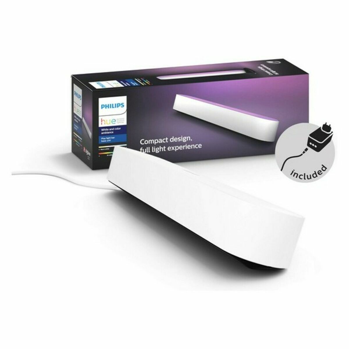 Lampada Da Tavolo Philips Pack Individual Barra De Luces Play Bianco Sintetico Plastica