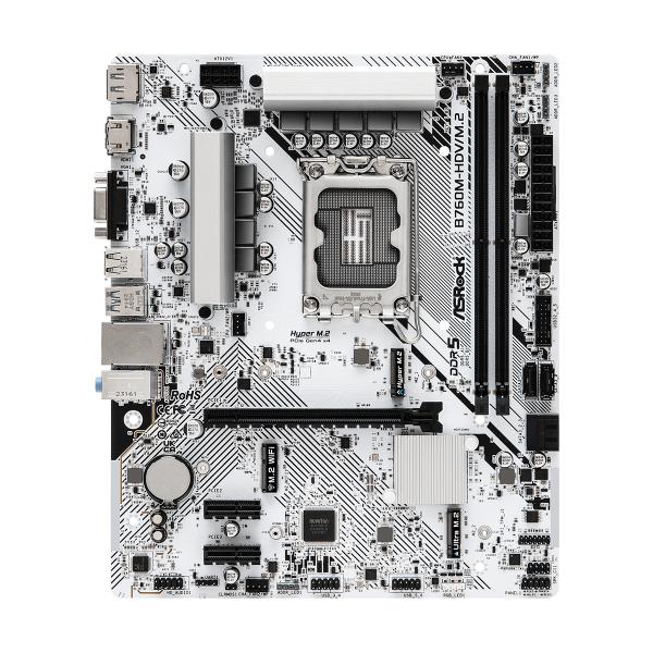 Asrock B760M-H/m.2 Intel B760 Lga 1700 Micro Atx (asrock B760M-H/m.2 - Bundkort - MicrO-)