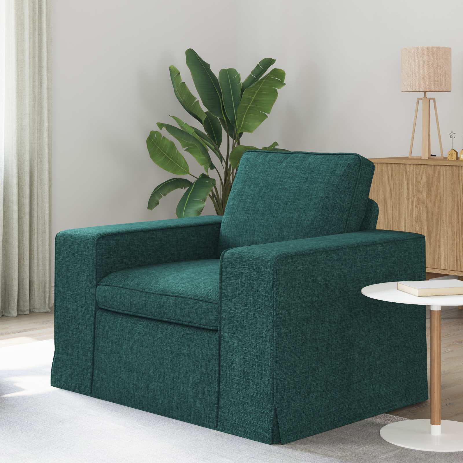 Divano Verde Scuro 102 X 80 X 82 Cm Metallo