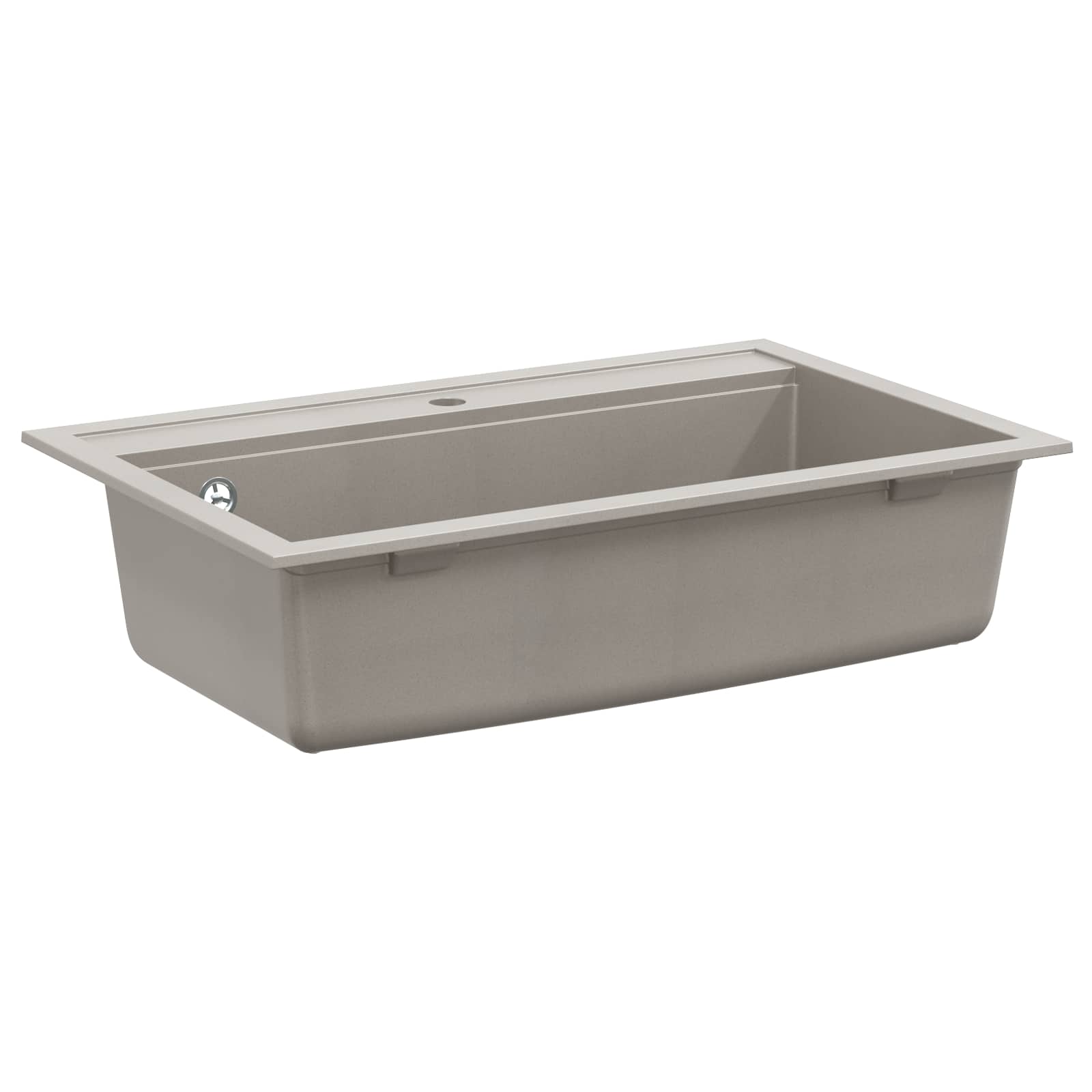 Lavello Grigio 795 X 505 Mm 80% Quarzo E 20% Resina