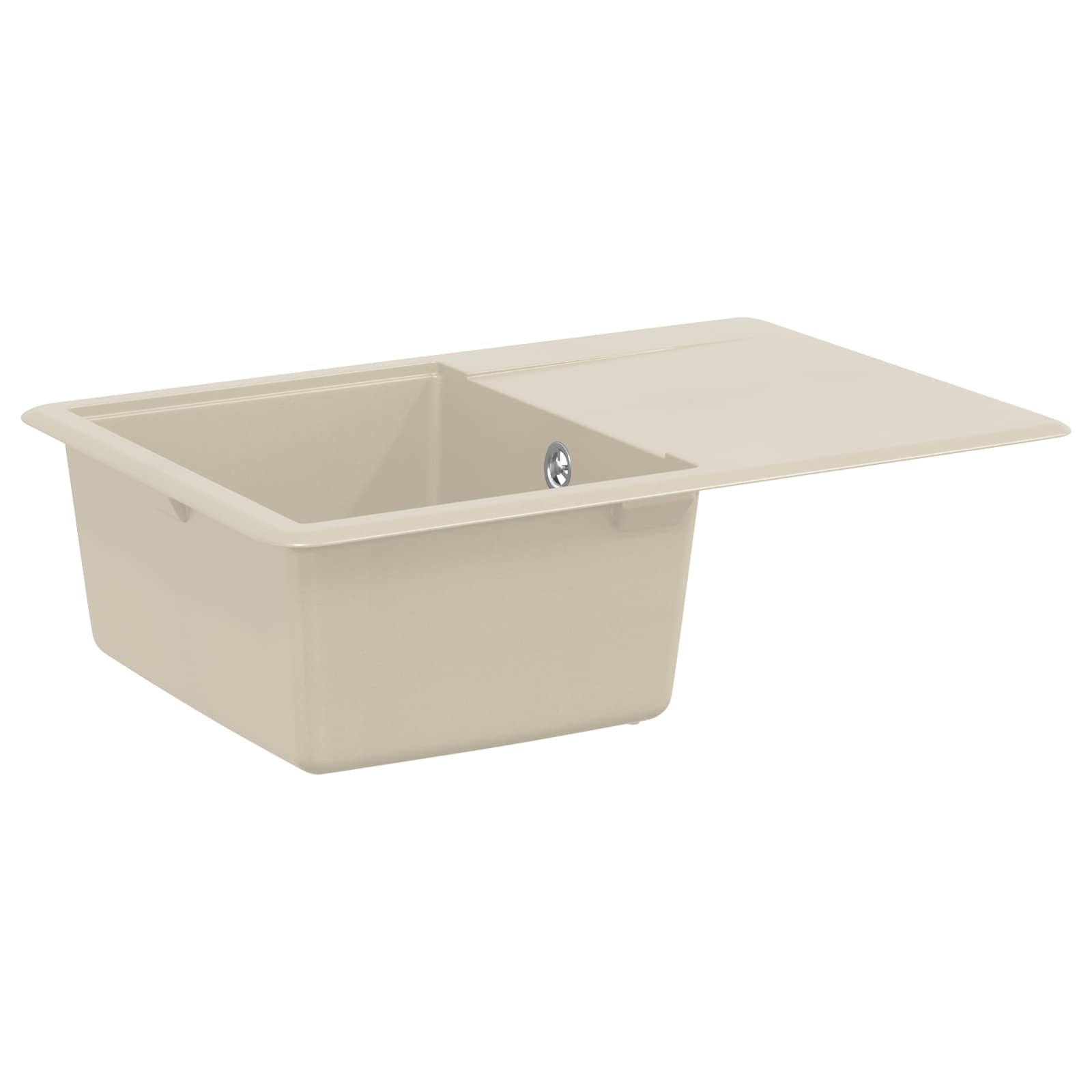 Lavello Beige 670 X 460 Mm 80% Quarzo E 20% Resina
