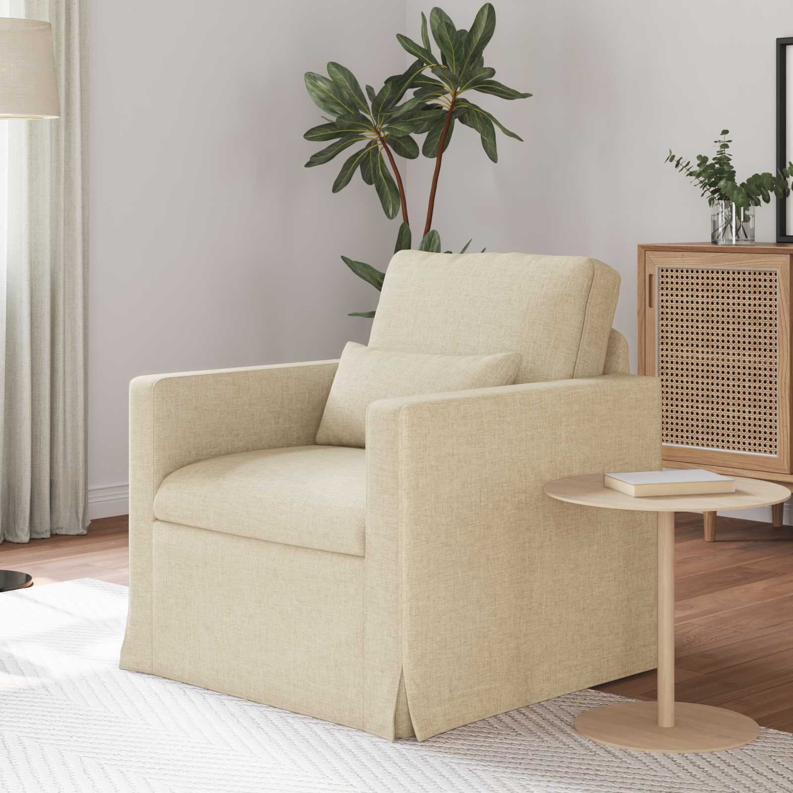 Divano 60cm Crema Metallo
