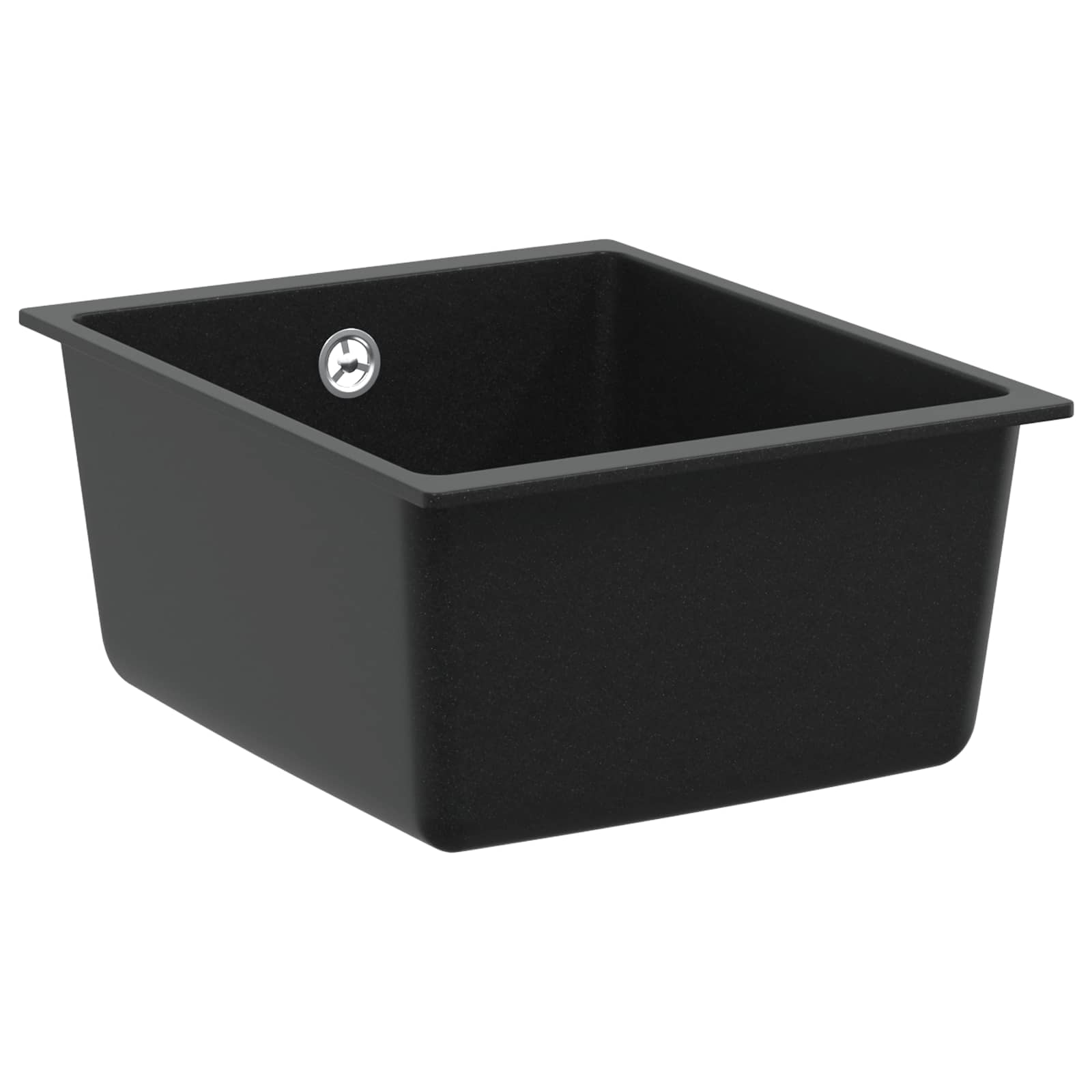 Lavello Nero 370 X 460 Mm 80% Quarzo E 20% Resina