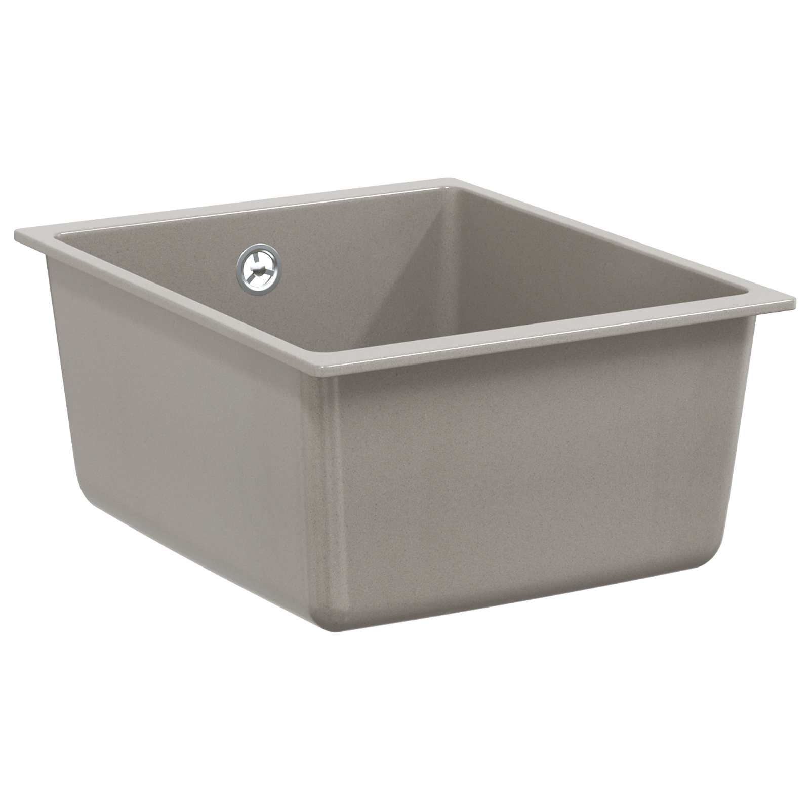 Lavello Grigio 370 X 460 Mm 80% Quarzo E 20% Resina
