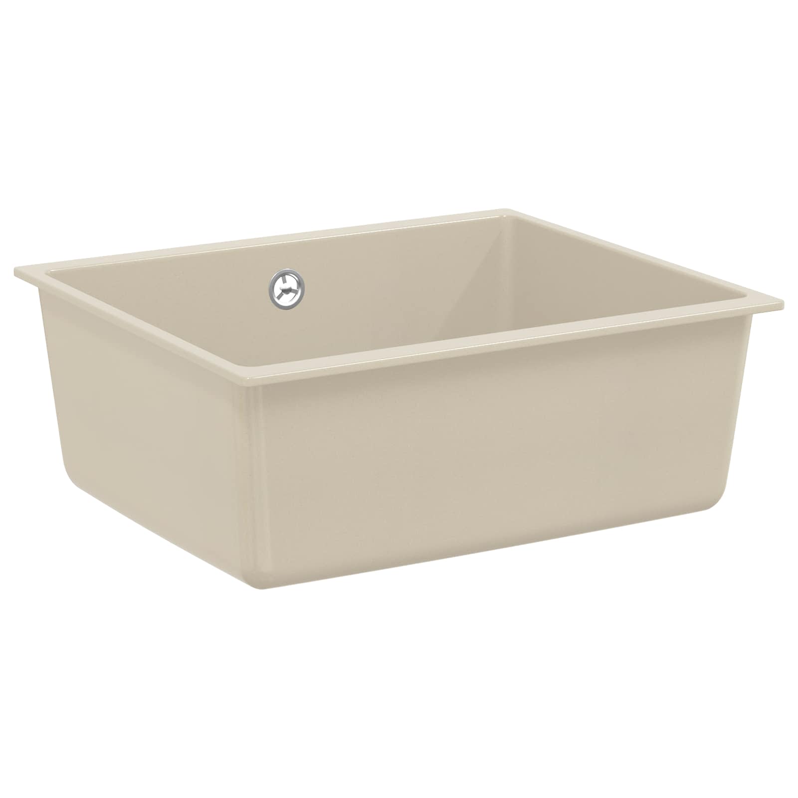 Lavello Beige 530 X 460 Mm 80% Quarzo E 20% Resina