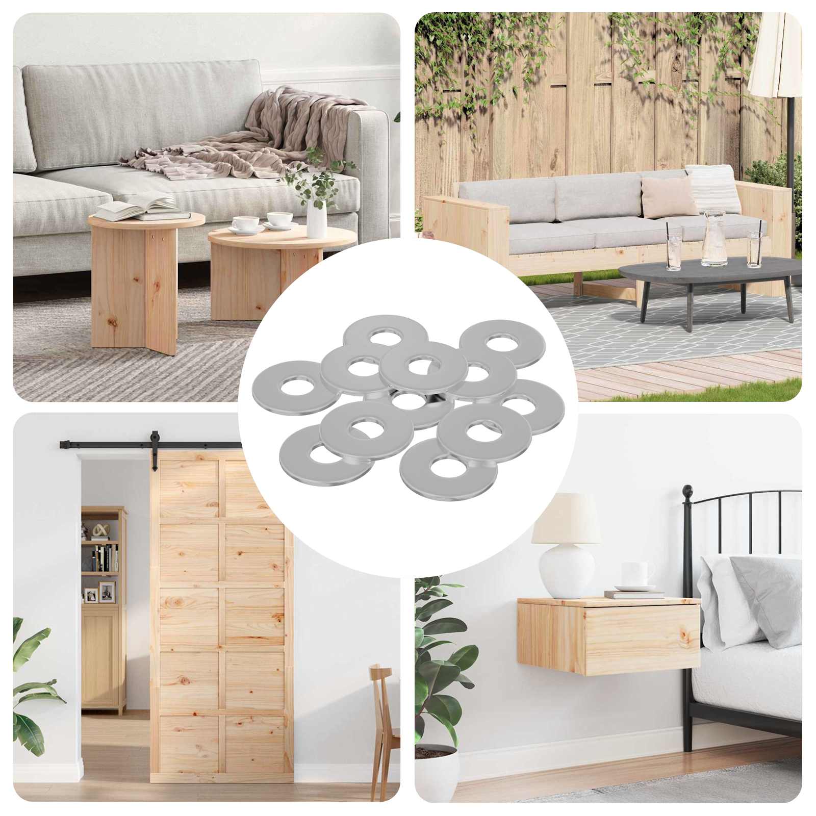 Rondelle 33962 Pcs Argento Ferro