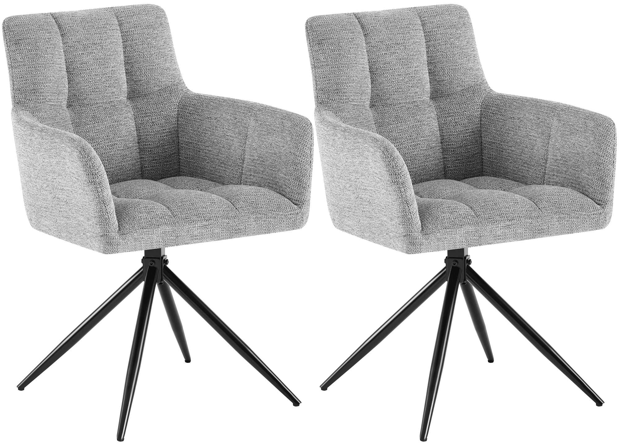 2er Set Esszimmerstuhl Jonah Stoff