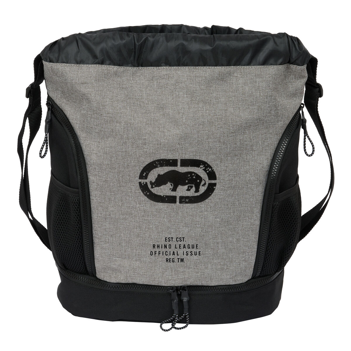 Zaino A Sacca Per Bambini Ecko Unltd. Rhino Nero Grigio 35 X 40 X 1 cm