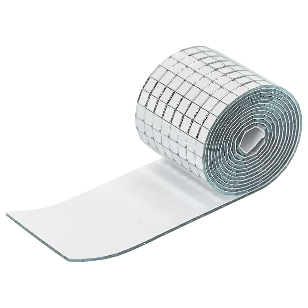 Piastrella A Mosaico Con Specchio 3 Pcs Argento 100 X 4 cm - Image 5