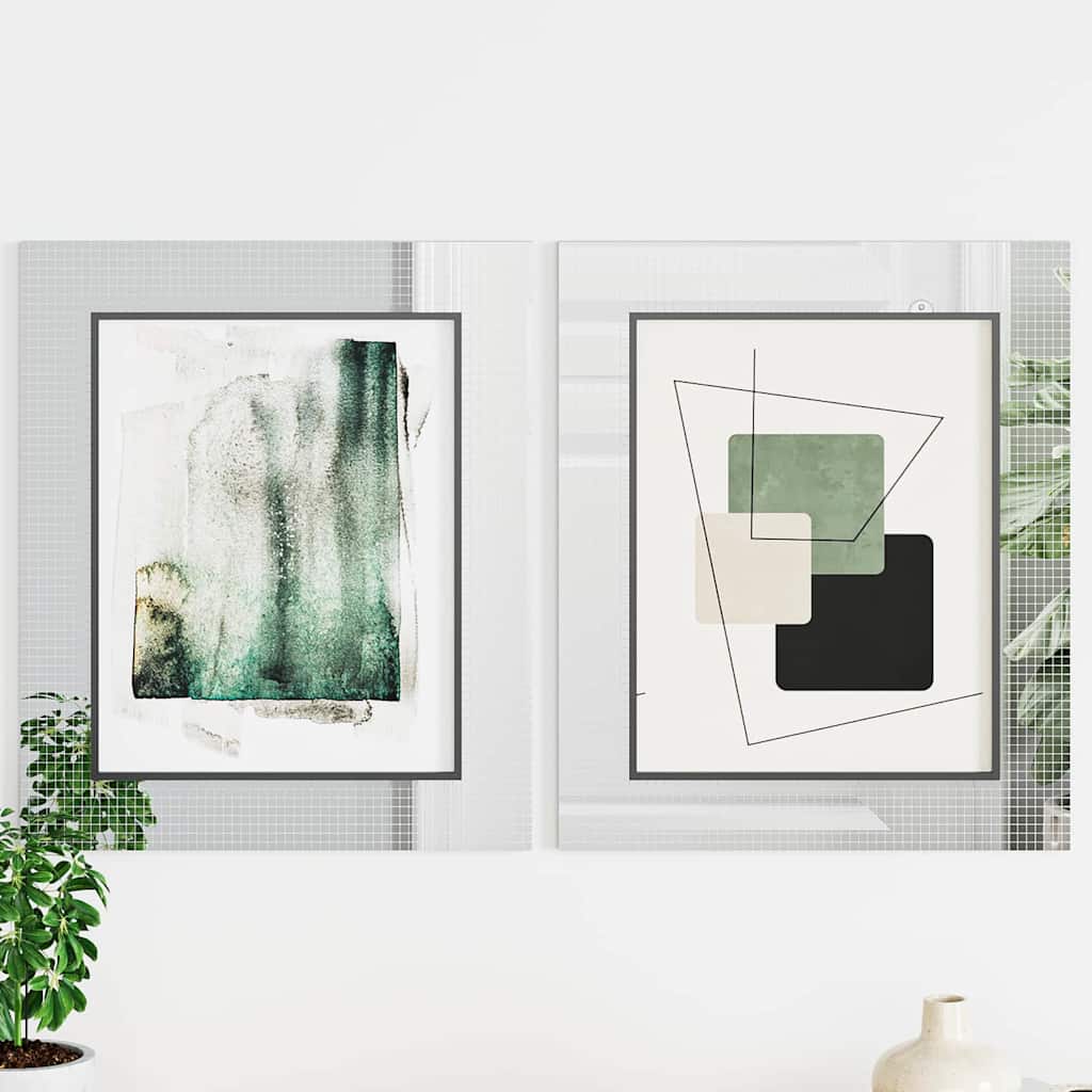 Piastrella A Mosaico Con Specchio 3 Pcs Argento 100 X 4 cm - Image 3