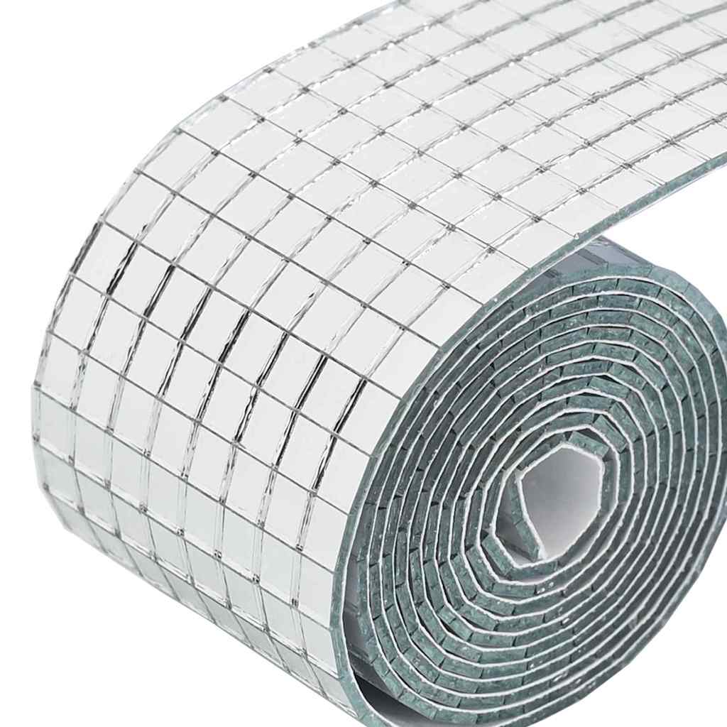 Piastrella A Mosaico Con Specchio 3 Pcs Argento 100 X 4 cm - Image 6