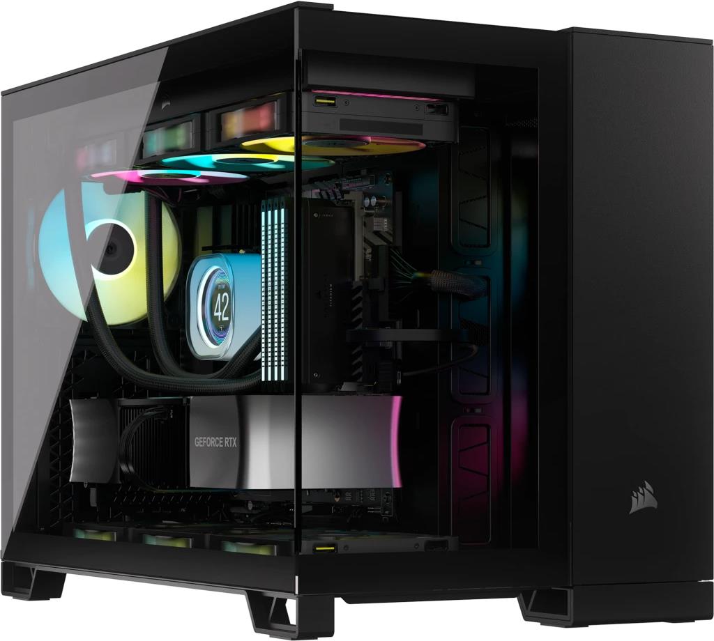 Corsair 2500x Rgb - Micro Tower - Pc - Schwarz - Atx - 120,140,240,280,360 Mm - 2.5,3.5" (cC-9011267-Ww)
