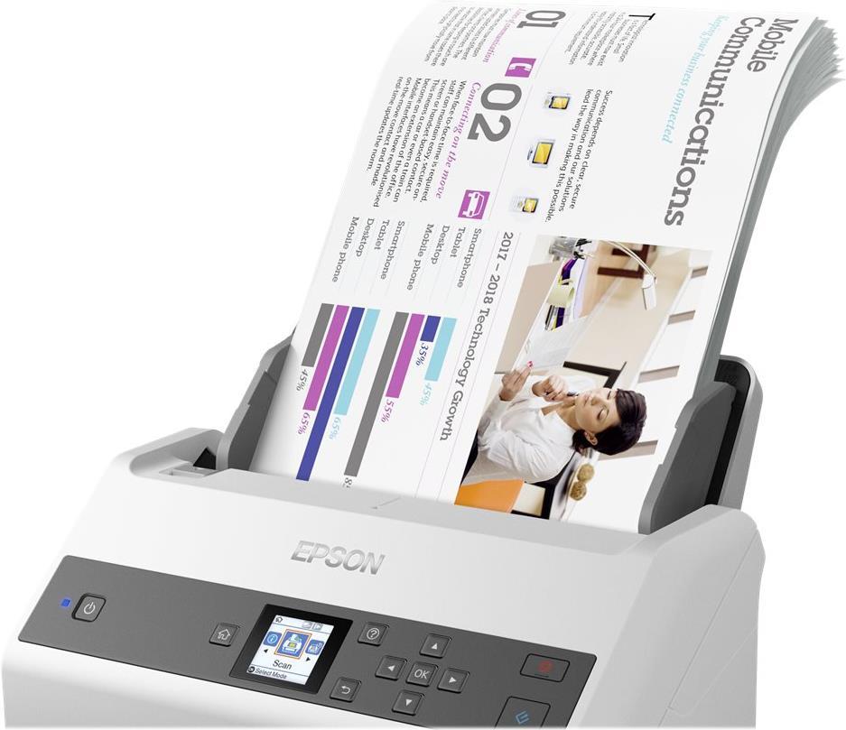 Epson Workforce DS-970 - Dokumentenscanner - Duplex - A4 - 600 Dpi X 600 Dpi - Bis Zu 85 Seiten/min. (einfarbig) / Bis Zu 85 Seiten/min. (farbe) - au