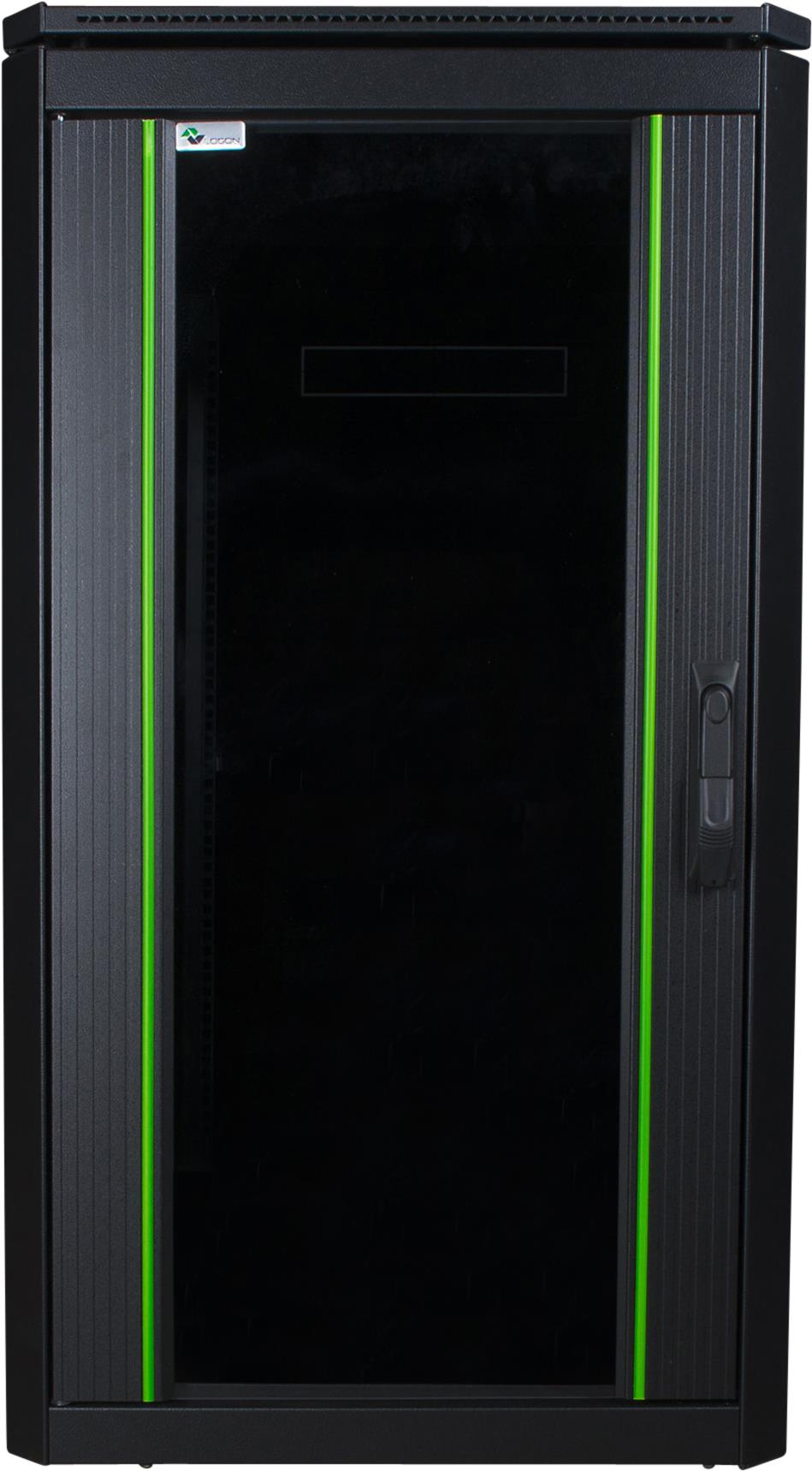 Logon Rdl20u66bl - Freistehendes Gestell - 20u - 600 Kg - Sperrschloss - Verstellbare Füße - Verbessertes Kabelmanagement (rdl20u66bl)