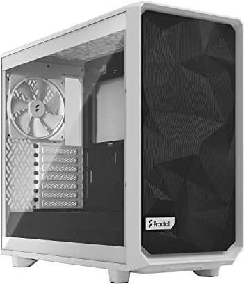 Fractal Design Meshify 2 Lite - Tower - Erweitertes Atx - Seitenteil Mit Fenster (gehärtetes Glas) - Keine Spannungsversorgung (atx) - White Tg Clear