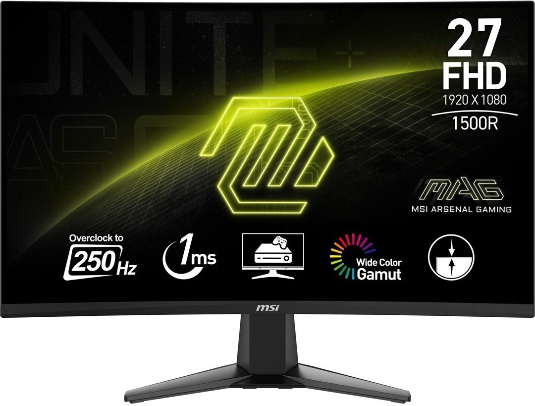 Msi Mag 27c6x Computerbildschirm 68,6 Cm (27") 1920 X 1080 Pixel Full Hd Lcd Schwarz (mag 27c6x)