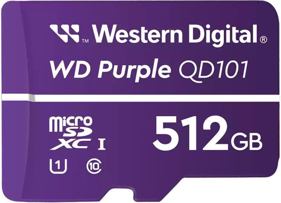 SD-Card Micro 512gb Wd Sdxc Purple 3d Nand Flash,lila,uhS-I (wdd512g1p0C-85ael0)
