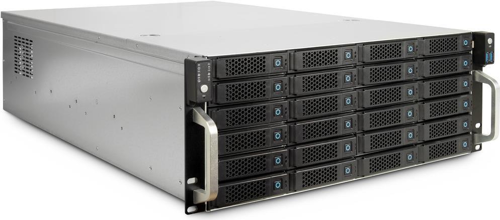 InteR-Tech 4U-4724 HdD-Gehäuse Grau 2.5/3.5"  (88887354)