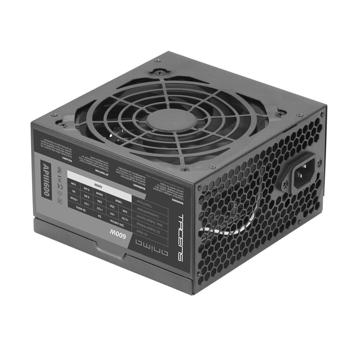 Fonte Di Alimentazione Tacens Apiii600 Atx 600 W