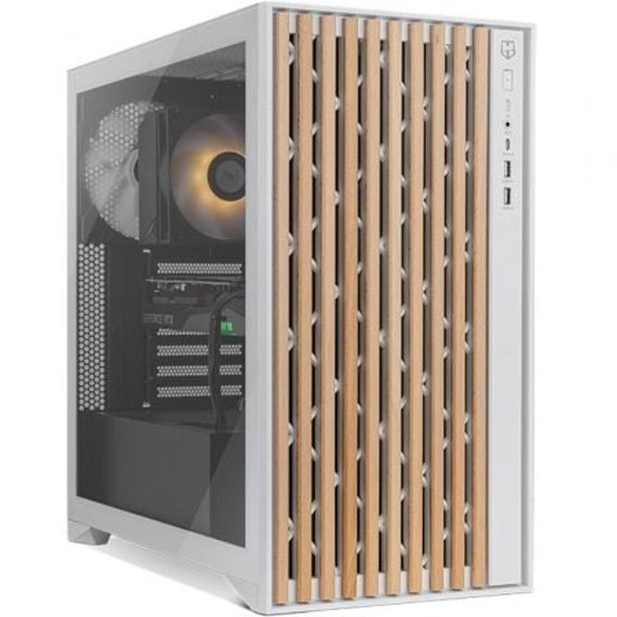 Case Computer Desktop Atx NoX-Xtreme Nxhummerelement Bianco