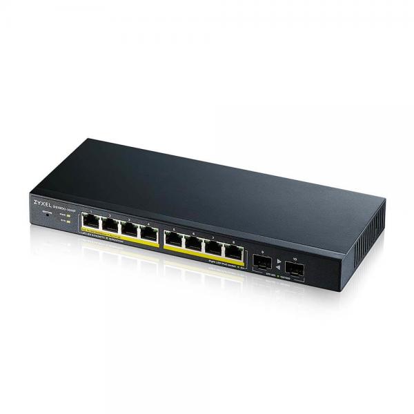 Zyxel Switch Managed 8 Porte Gigabit Poe 70w, 2xsfp, Design Senza Ventole, Desktop