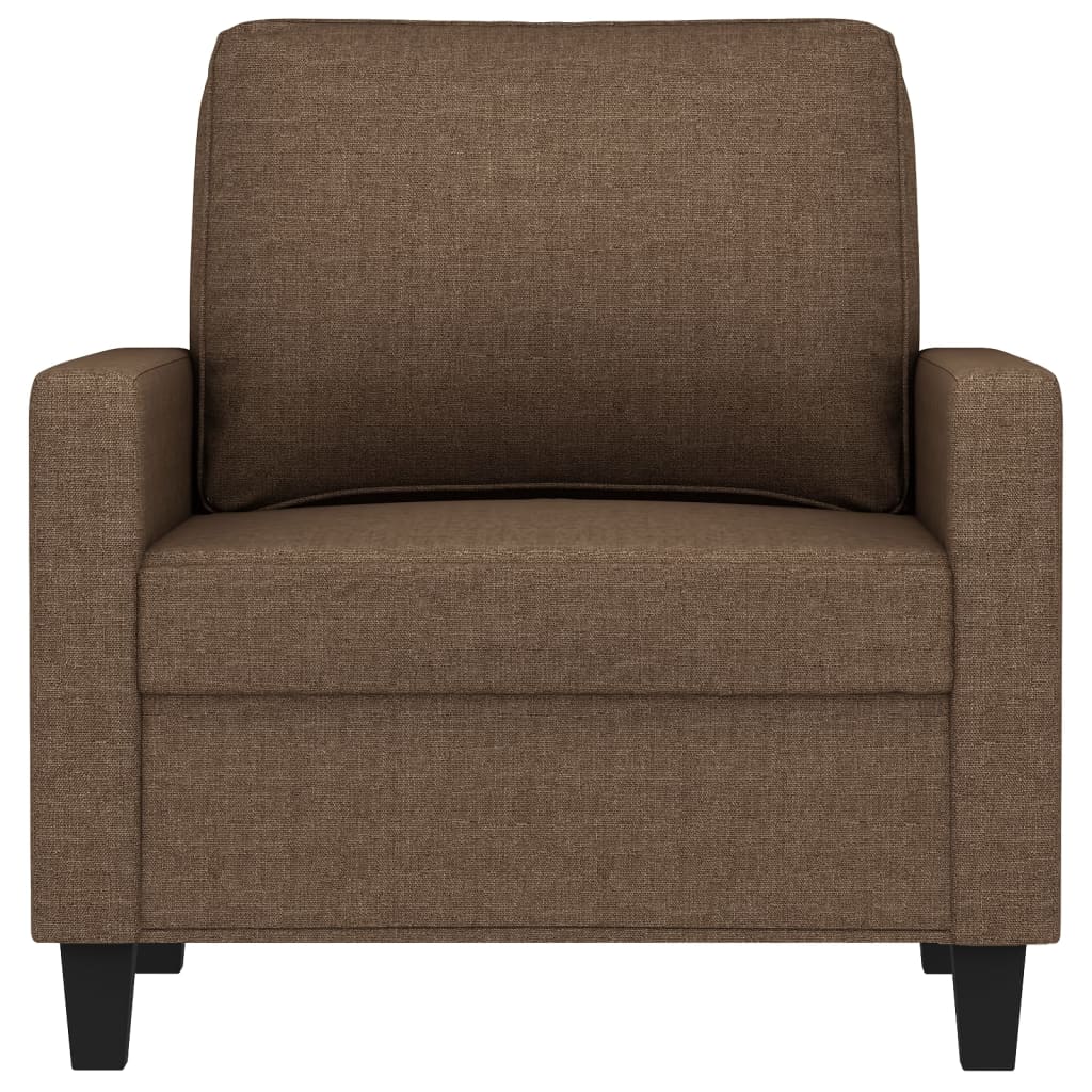 Poltrona Marrone 60 Cm In Tessuto - Image 3