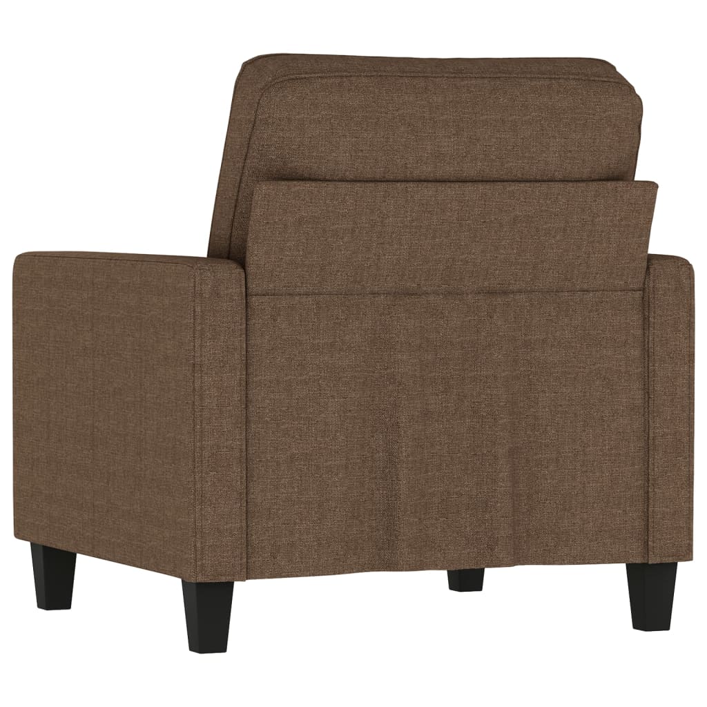 Poltrona Marrone 60 Cm In Tessuto - Image 4