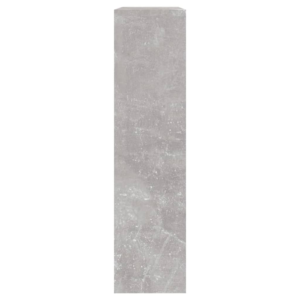 Scarpiera Con Specchio A 2 Livelli Grigio Cemento 63x17x67 cm - Image 5