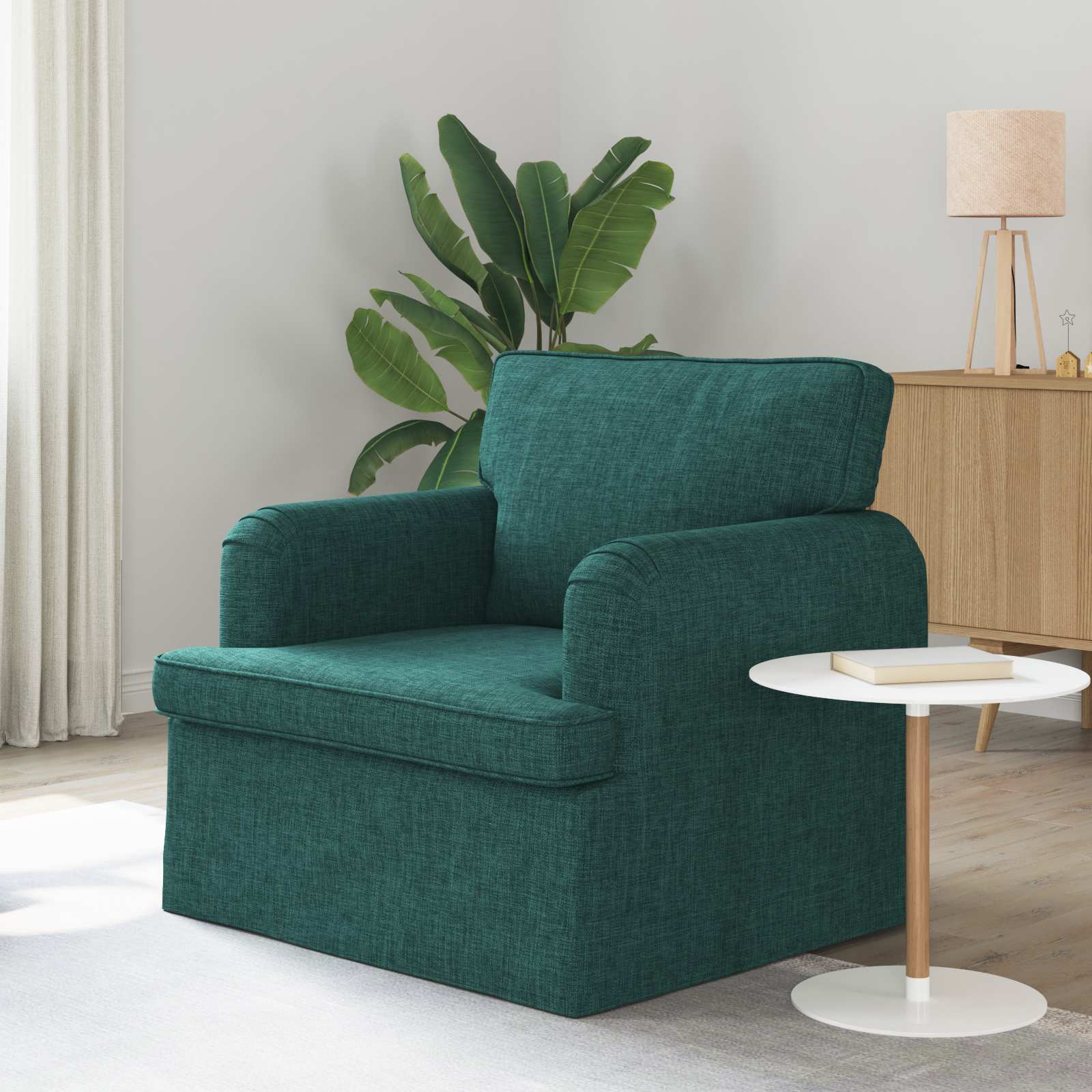 Divano Verde Scuro 142 X 80 X 85 Cm Metallo