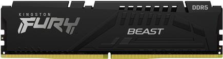 Kingston Fury Beast - Ddr5 - Kit - 128 Gb: 4 X 32 Gb - Dimm 288-Pin - 2600 Mhz / Pc5-41600 - Cl40 - 1.25 V - Ungepuffert - ON-Die Ecc - Schwarz (kf55