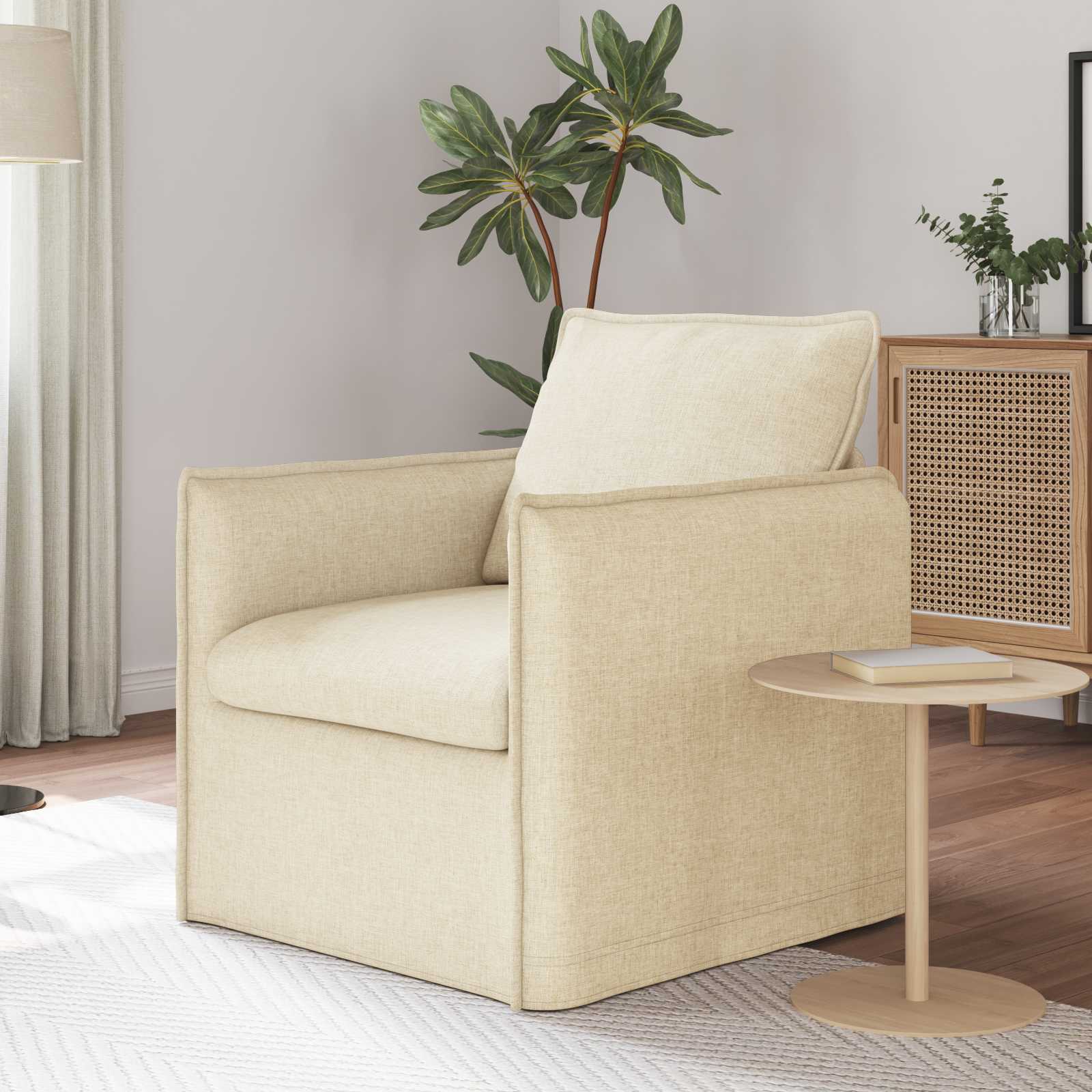 Divano 60cm Crema Metallo